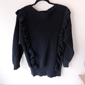 EXPRESS RUFFLE TUNIC SWEATER